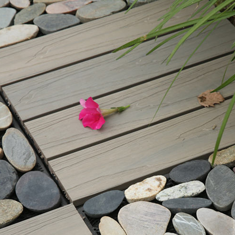 Ladrilhos de deck de pedra multifuncionais para exteriores DIY