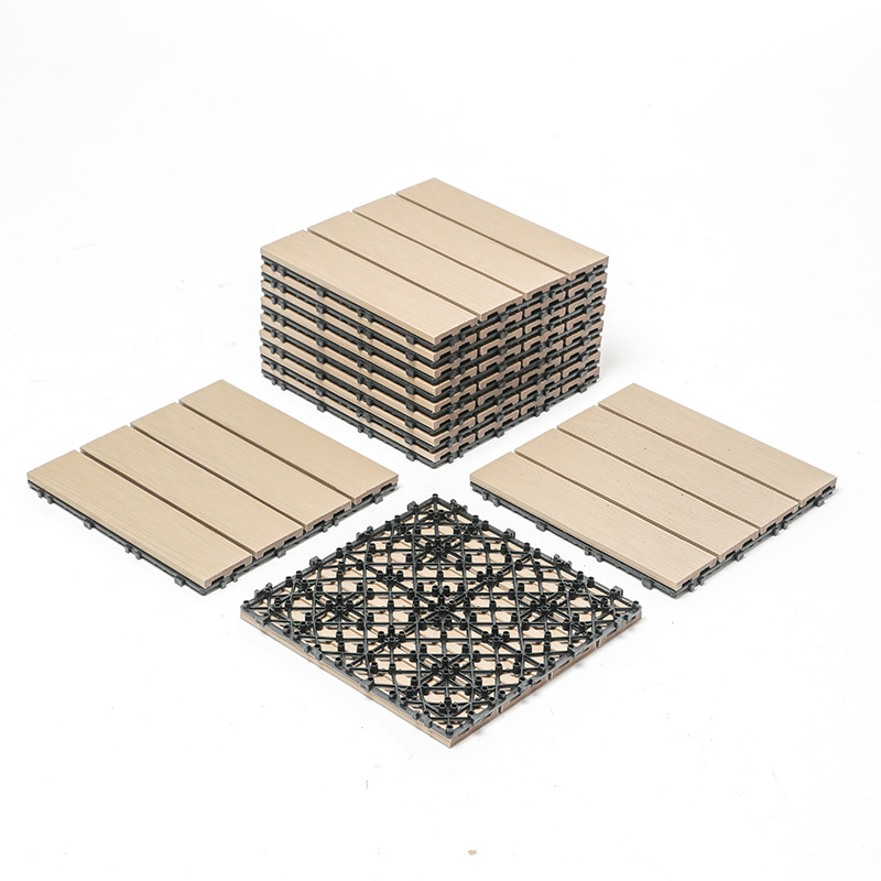 Telhas plásticas de madeira exteriores da telha de bloqueio composta durável da plataforma de WPC