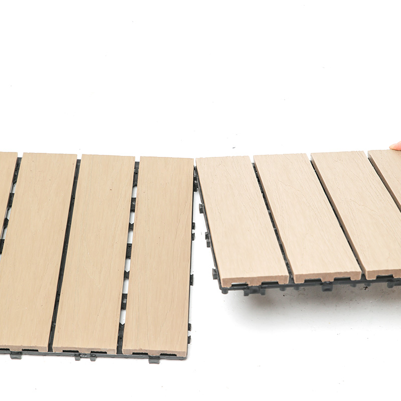 Telhas plásticas de madeira exteriores da telha de bloqueio composta durável da plataforma de WPC